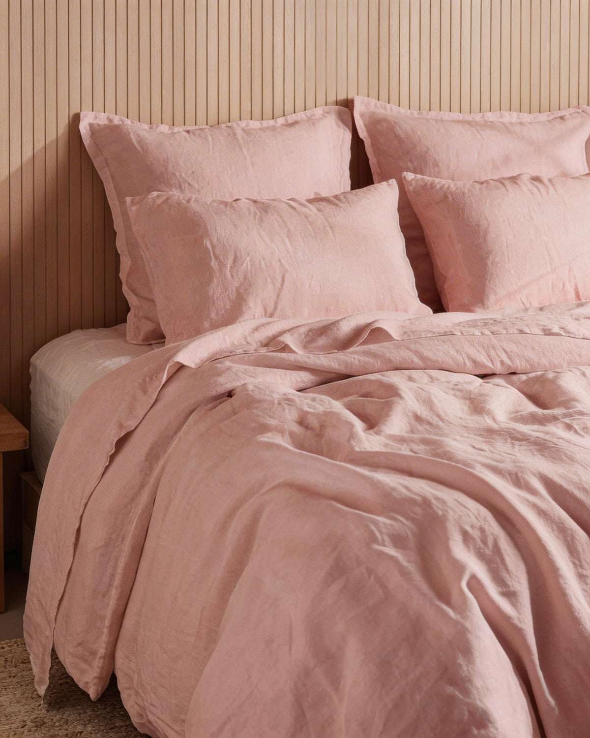 Quilt Cover Set Blush Pink