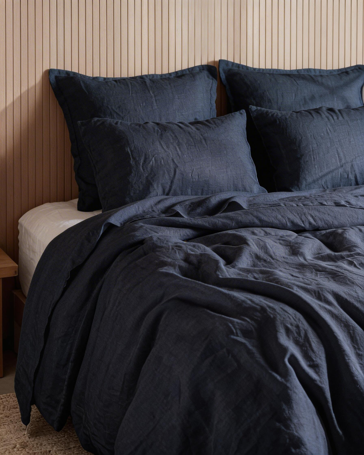 Quilt Cover Set Charcoal Gray