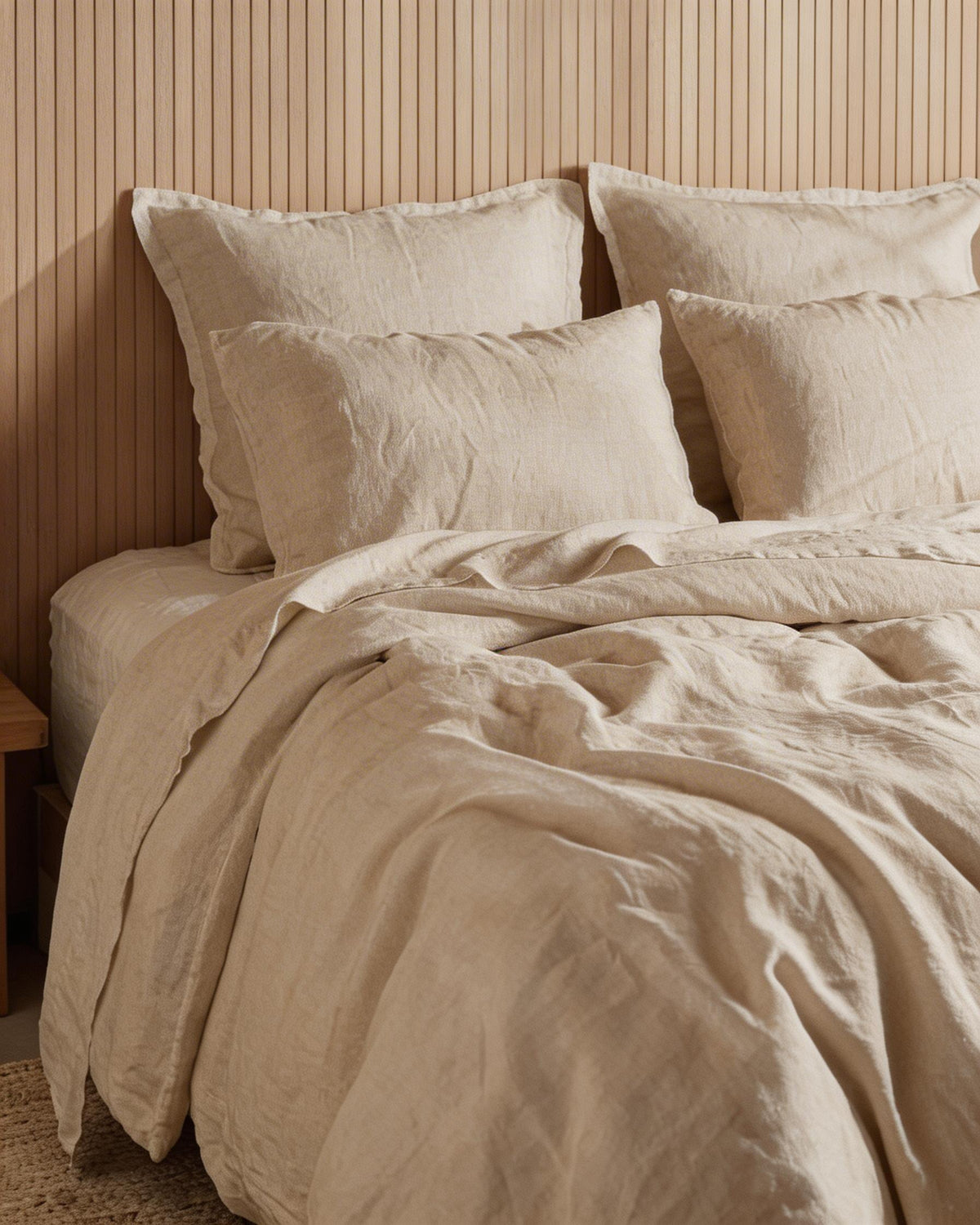 Quilt Cover Set Natural Flax