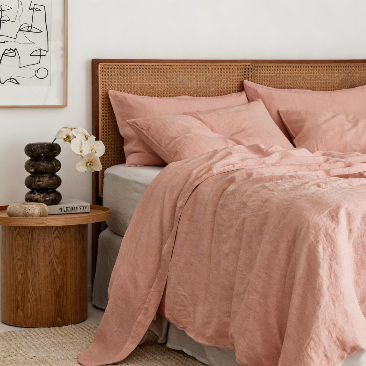 Flat Sheet Blush Pink