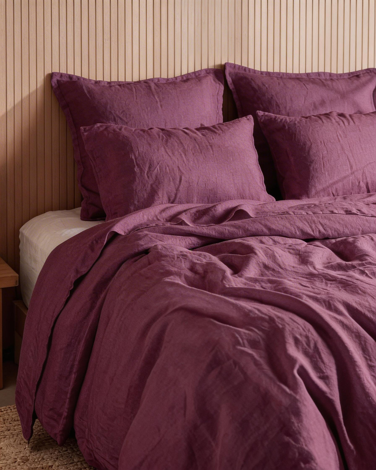 Quilt Cover Set Lilac Gray