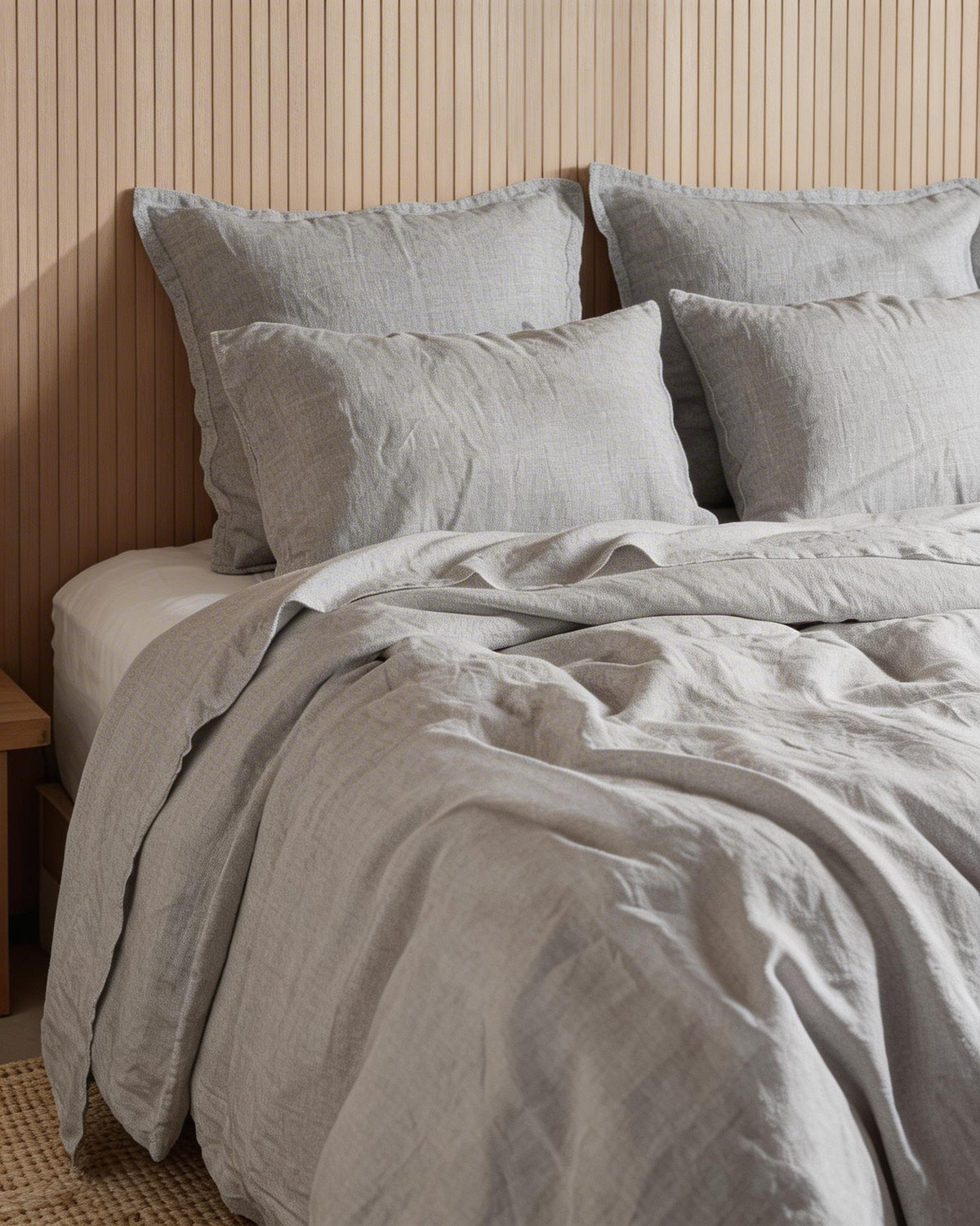 Quilt Cover Set Silver Gray