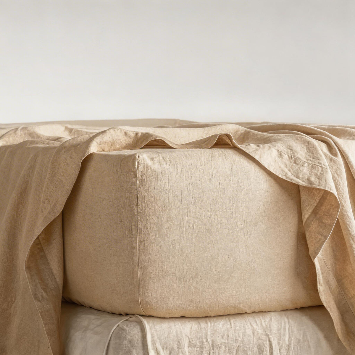 Fitted Sheet Natural Flax