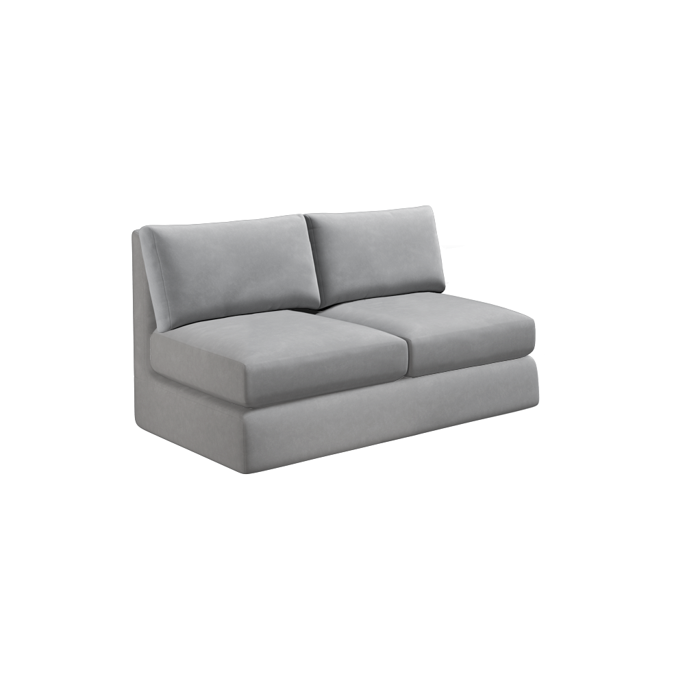 Custom Armless Loveseat Slipcover