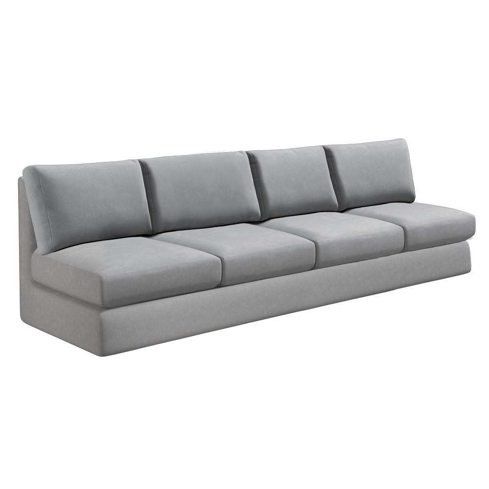 Custom Oversized Armless Sofa Slipcover